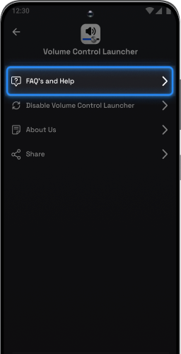 Select FAQ’s and Help in the menu