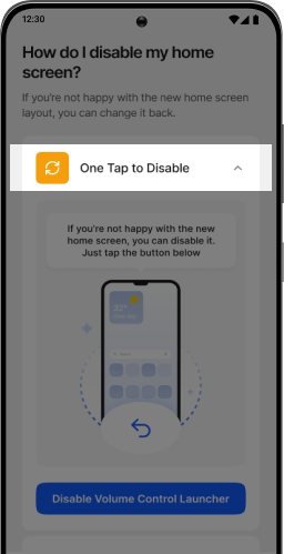 Click One Tap to Disable and expand to read the instructions