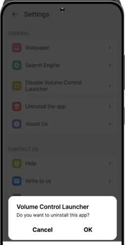 Click OK to uninstall